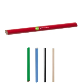 Carpenter pencil | Wood | Flattened body | Black colored lead