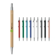 Kugelschreiber | Recyceltes Aluminium | Blaue Tinte | Druckmechanismus