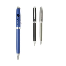 Elegante penna a sfera | Precaricata con inchiostro nero | Ottone