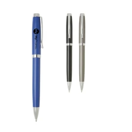 Sleek ballpoint pen | Pre-loaded with a black ink | Brass