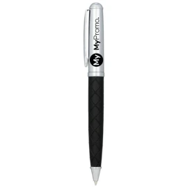 Stylo à bille | Métal, simili cuir | Livré avec une recharge