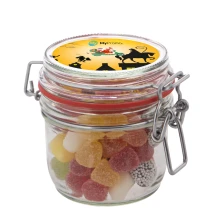 Candy filled glass jar | 0,25 L | Various fillings | Made in the Netherlands