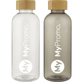Sports bottle | 100% recycled plastic & bamboo lid | 650ml | Eco-friendly