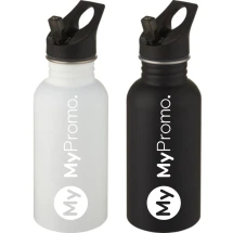 Sportflasche | Edelstahl & PP | 500ml | Leicht