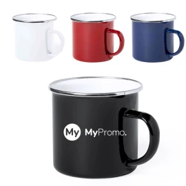 Mug | Stainless steel | 380 ml | Vintage design