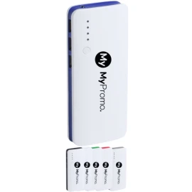 Powerbank | Kunststof | 10.000 mAh | LED-zaklamp