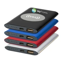 Wireless power bank | 8000mAh | Plastic and aluminium | Micro USB charging