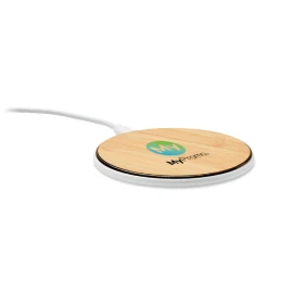 Cargador inalámbrico 10W | Bambú y ABS | Carga rápida