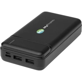 Power bank | Recycled plastic | 20.000 mAh | 2A USB-A to Type-C charging cable