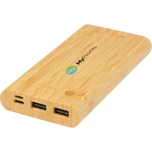 Power bank | Bamboo | 10.000 mAh | 30-cm charging cable