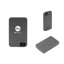 Brandcharger Powerwave 5000 wireless powerbank Standard option gun metal