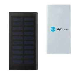 Batterie externe | Aluminium | 8000 mAh | Avec panneau solaire
