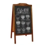 Sidewalk sign | Wood | 160 x 72cm | With double sided chalk board