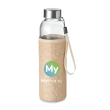 Drinkfles in etui | Glas | 500 ml | Gravure
