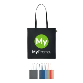 Borsa tote | Cotone biologico 140g/m² | 38x42cm | Manici lunghi | Sostenibile