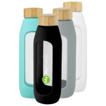 Water bottle with silicone grip | Borosilicate glass | 600 ml | Eco friendly