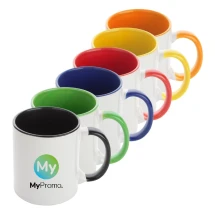 Mok | Keramisch | 350 ml | Gekleurde binnenkant en handvat