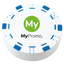 Stress Poker Chip | Kwaliteit PU-schuim | 20x70x70 mm | Full colour bedrukking