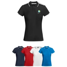 Roly sports polo | Recycled polyester 140g/m² | For women | Details in sleeves