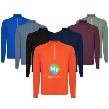 Roly sweatshirt | Gerecycled polyester 200 g/m² & elastaan | Voor heren | Kwart ritssluiting | Verstevigde naden
