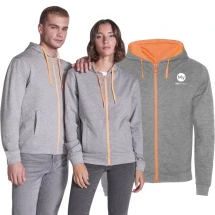 Chaqueta de sudadera Roly | Algodón y poliéster 280 g/m² | Unisex | Con capucha