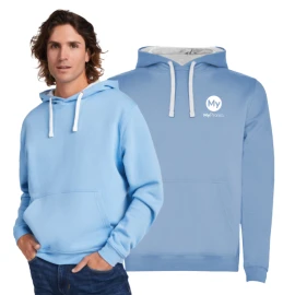 Veste à capuche Roly | 50% coton & 50% polyester | Poches kangourou | Pour hommes