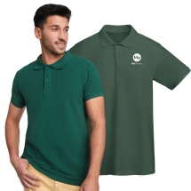 Polo Roly | 100 % coton biologique 210 g/m² | Pour homme | Manches courtes | Col et bordures de manches côtelés.