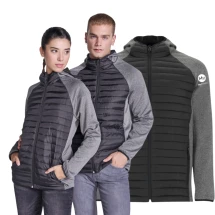 Veste hybride isolante unisexe Roly  | 100% polyester | 2 poches avant avec fermetures éclair