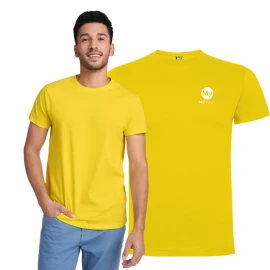 Roly t-shirt | Cotton 165 g/m² | For men | Short-sleeve | With 4-layer crew neck