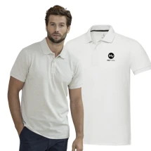 Unisex-Poloshirt von Roly | Recycelte Baumwolle & recycelter Polyester 200 g/m² | Rippkragen an den Ärmelenden | GRS-zertifizierte Knöpfe | Kurzarm