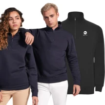 Pull Roly | Coton & polyester | Demi-fermeture éclair & col polo