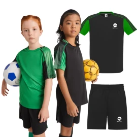 Roly kids sports set | Polyester 140g/m² | 2 tshirts + 1 pair of shorts
