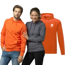Sweat à capuche hommes | Coton et polyester | Cordon de serrage dans la capuche | Poche kangourou
