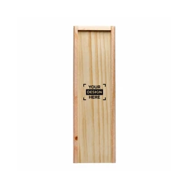 Wine box | Wood | Sliding lid | 1 compartment | Made in Europe