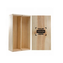 Wine box | Wood | 340x180x95mm | Dutch model | Thin-walled | Carpenter's lid | Budget | Double