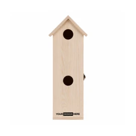 2-in-1 wine box | Certified wood | Suitable for a 0,75L bottle | Double use as a birdhouse