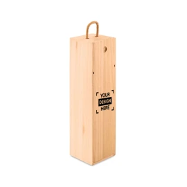 Wine Box | Wood | 1 compartment | With handle