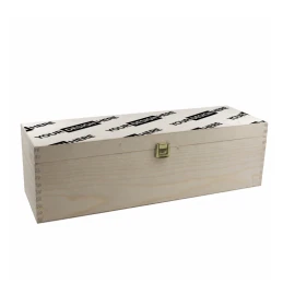 Coffret à vin | Bois | Avec fermeture et charnières | 335x89x95mm | Haute qualité