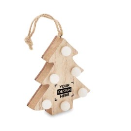 Christmas tree light | Wood | Light baubles