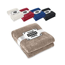 Hochwertige Decke | Flanell und Fleece 280g/m² | Mit Schleife | Extra weich