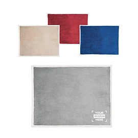 Blanket | Polar fleece 190 g/m² | 1500 x 1200 mm | With satin ribbon