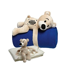 Kinderdecke | PET | 120X80cm | Mit Teddybär