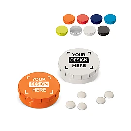 Mini click tin peppermint box | Metal | ⌀ 45mm | 3g | Made in Netherlands