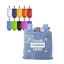Foldable shopping bag | Polyester | Incl. belt clip