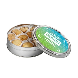 Cookie jar round | 340g cookies | Full color sticker