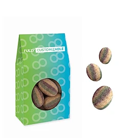 Bolsa con dulces de Navidad | 11 x 5,5 x 3,5 cm | Envase personalizable | 50 piezas