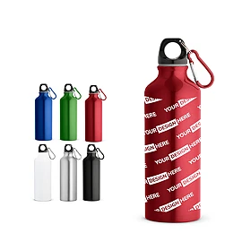 Gourde | Aluminium recyclé | 530 ml | Mousqueton