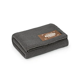 Couverture | PET recyclé 85% et laine 15% 270 g/m² | 120x160 cm | Patch personnalisable | Sac en coton recyclé