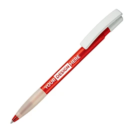 Balpen | ABS | Blauwe of zwarte inkt | Rubberen grip | X20-vulling | Gemaakt in Europa