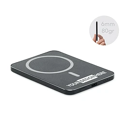 Powerbank | Recyceltes Aluminium | 5000 mAh | 20W PD | 15W magnetisches kabelloses Laden | Ultraflach